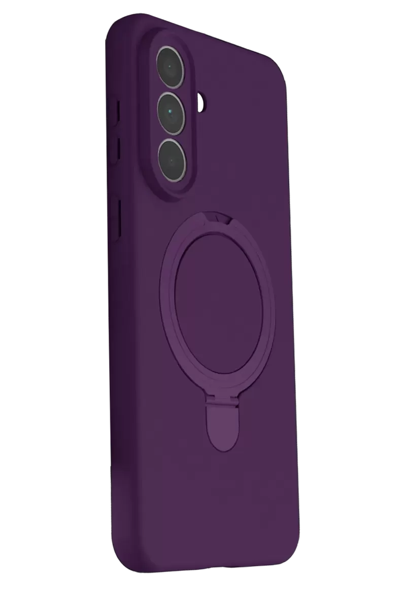 Newface Samsung Galaxy A57 5G Regal Magsafe Standlı Kapak - Derin Mor