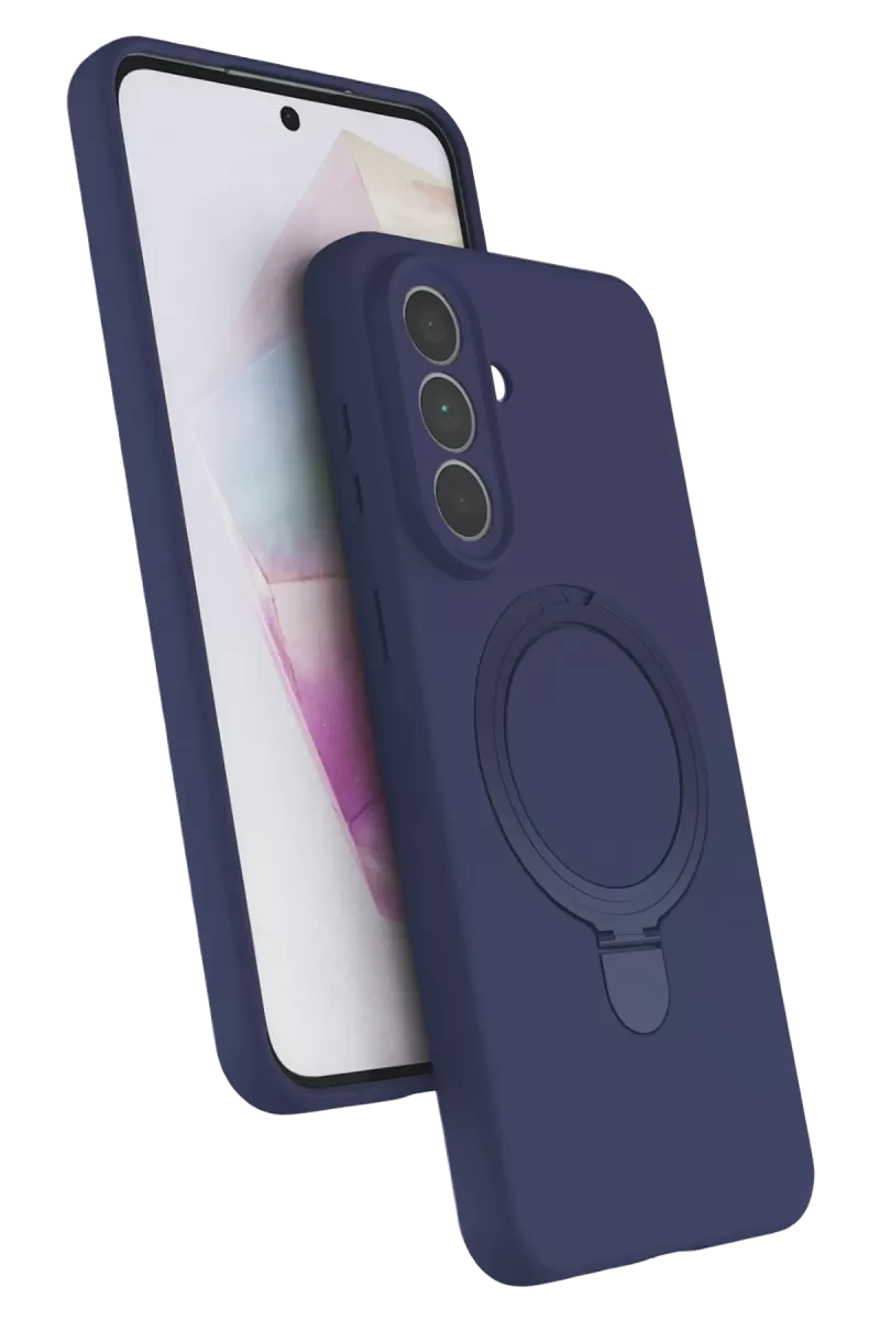 Newface Samsung Galaxy A57 5G Regal Magsafe Standlı Kapak - Lacivert