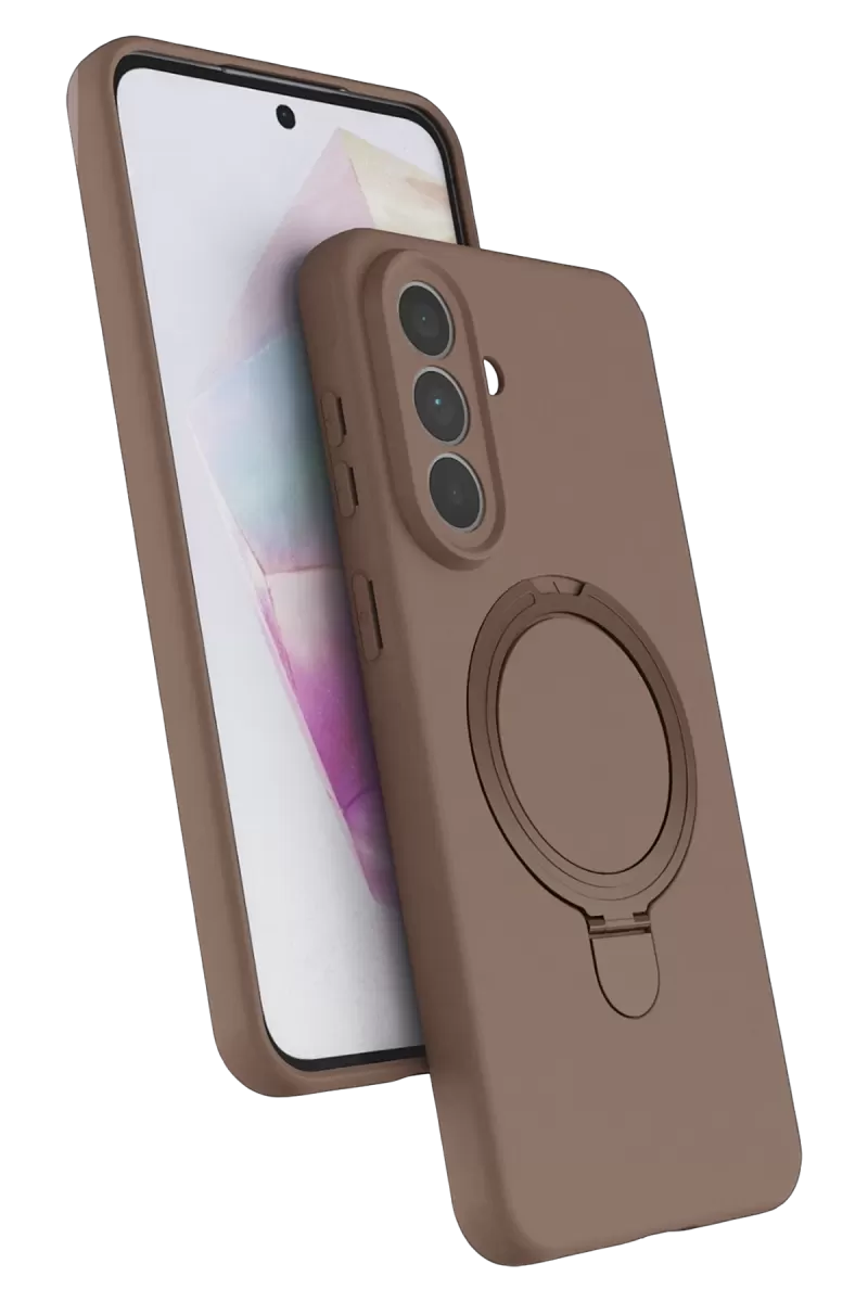Newface Samsung Galaxy A57 5G Regal Magsafe Standlı Kapak - Çöl Titanyum