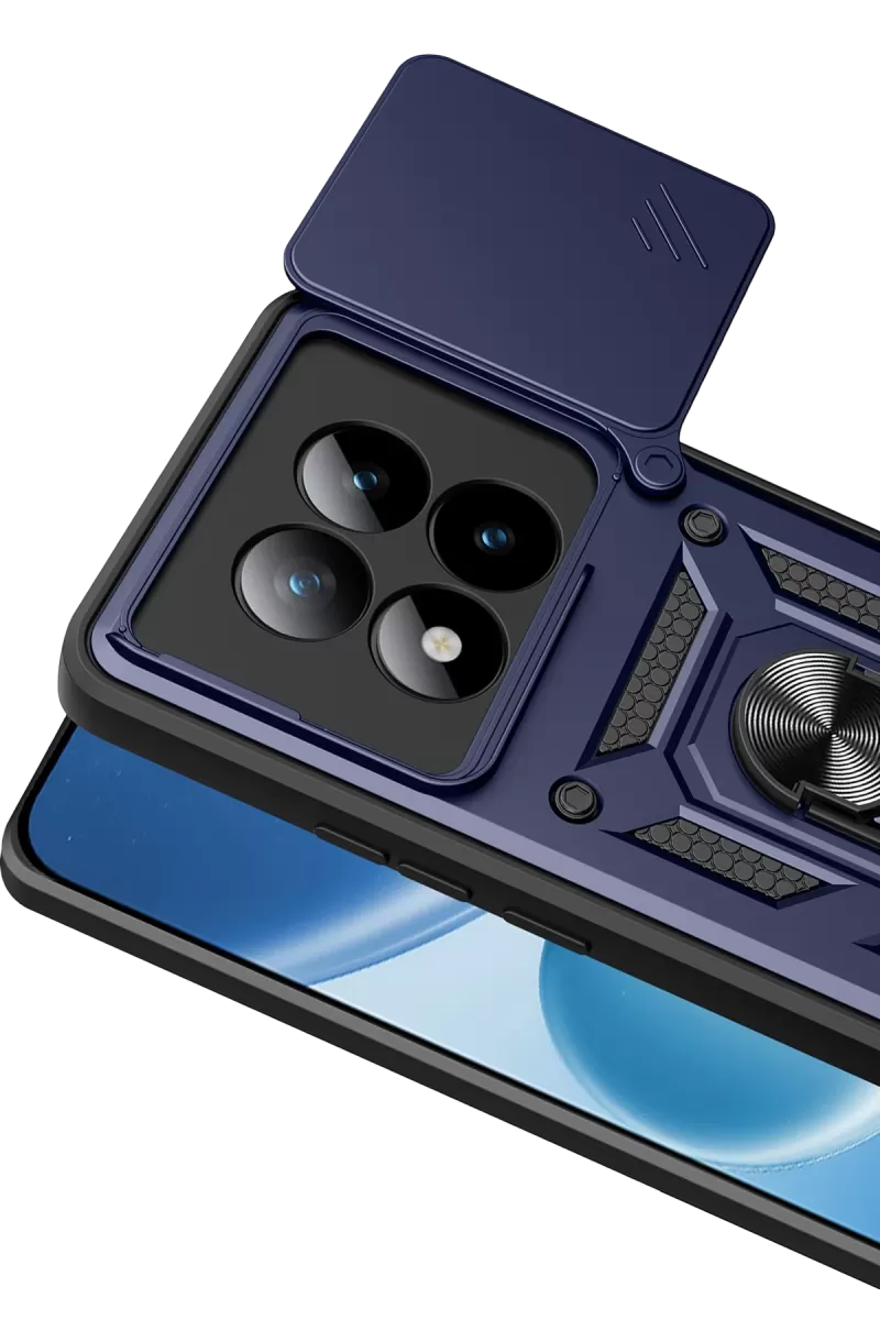 Newface Xiaomi Redmi Note 15 Pro Plus 5G Pars Lens Yüzüklü Silikon - Lacivert