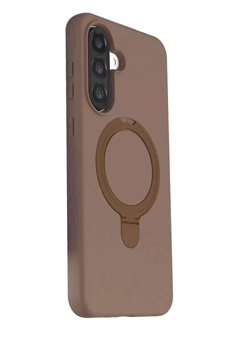 Newface Samsung Galaxy A37 5G Regal Magsafe Standlı Kapak - Çöl Titanyum