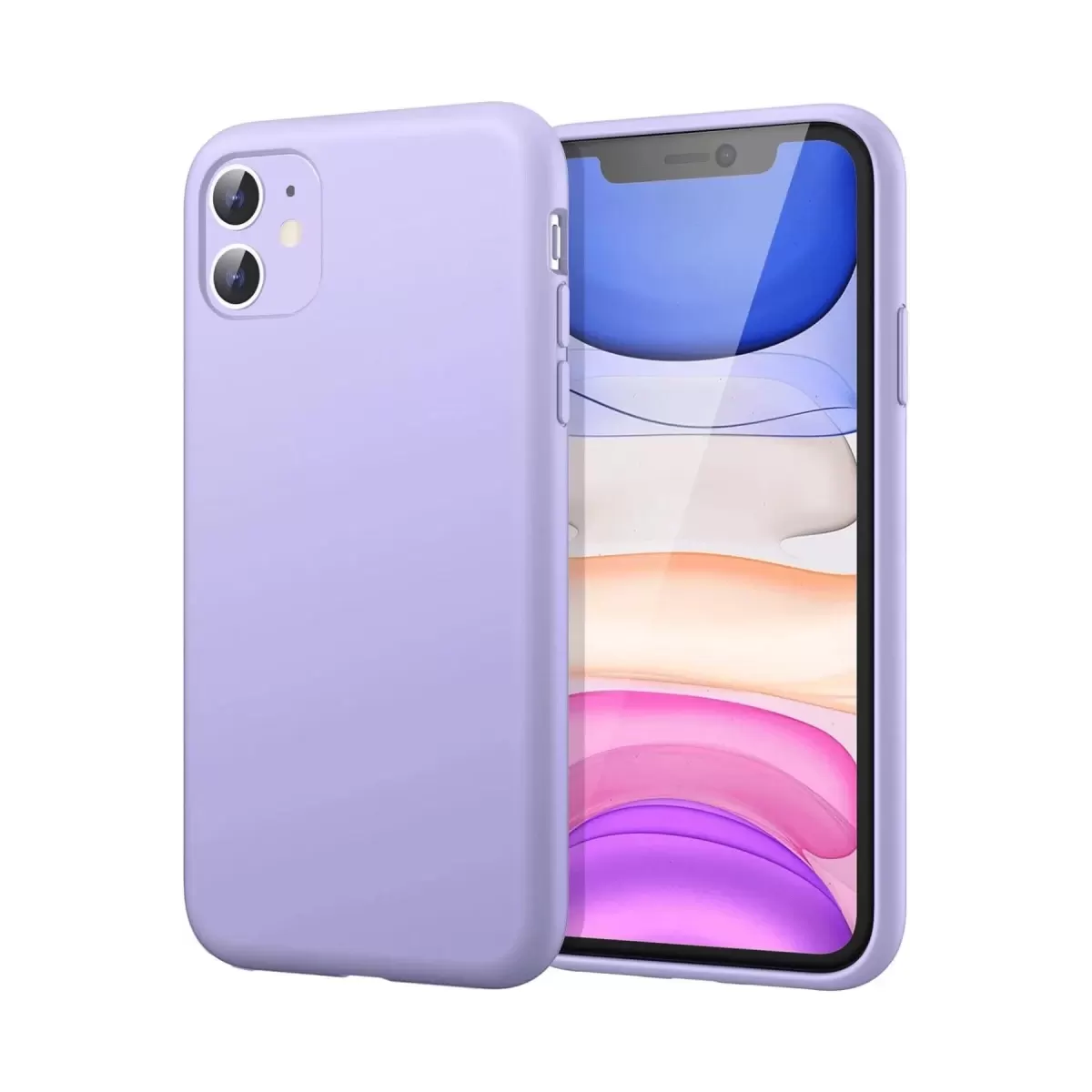 Newface Apple iPhone 11 Kılıf First Silikon - Lila
