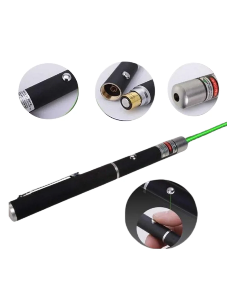 Yeşil Lazer Kalem Sunum ve Outdoor Kullanım İçin Güçlü Işın