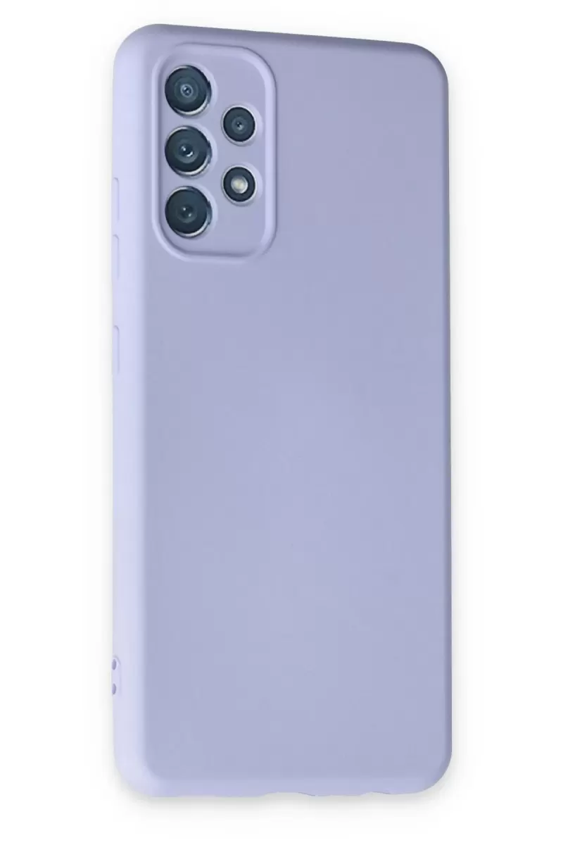 Newface Samsung Galaxy A13 4G Kılıf Nano içi Kadife Silikon - Lila
