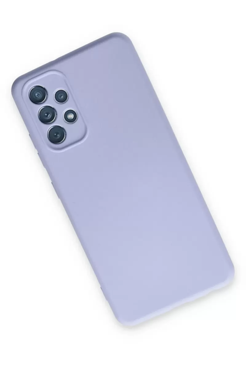 Newface Samsung Galaxy A13 4G Kılıf Nano içi Kadife Silikon - Lila