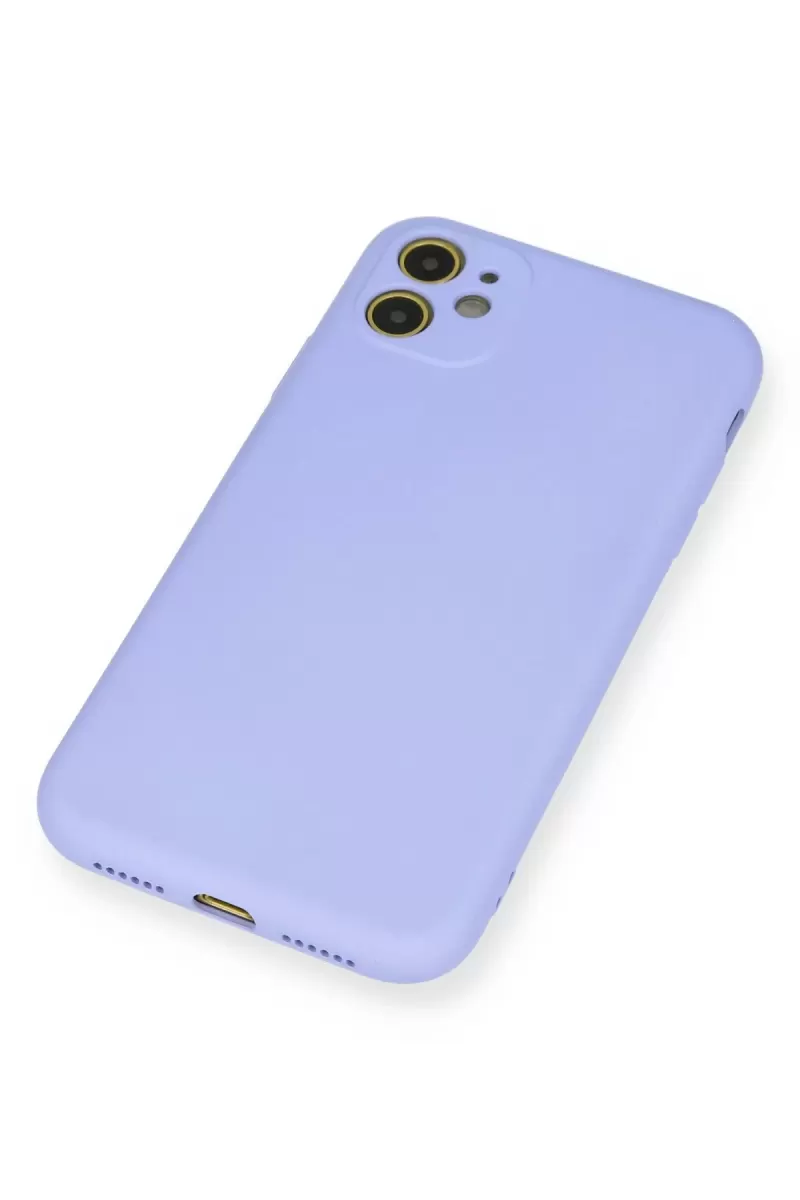 Newface Apple iPhone 11 Kılıf Nano içi Kadife Silikon - Lila