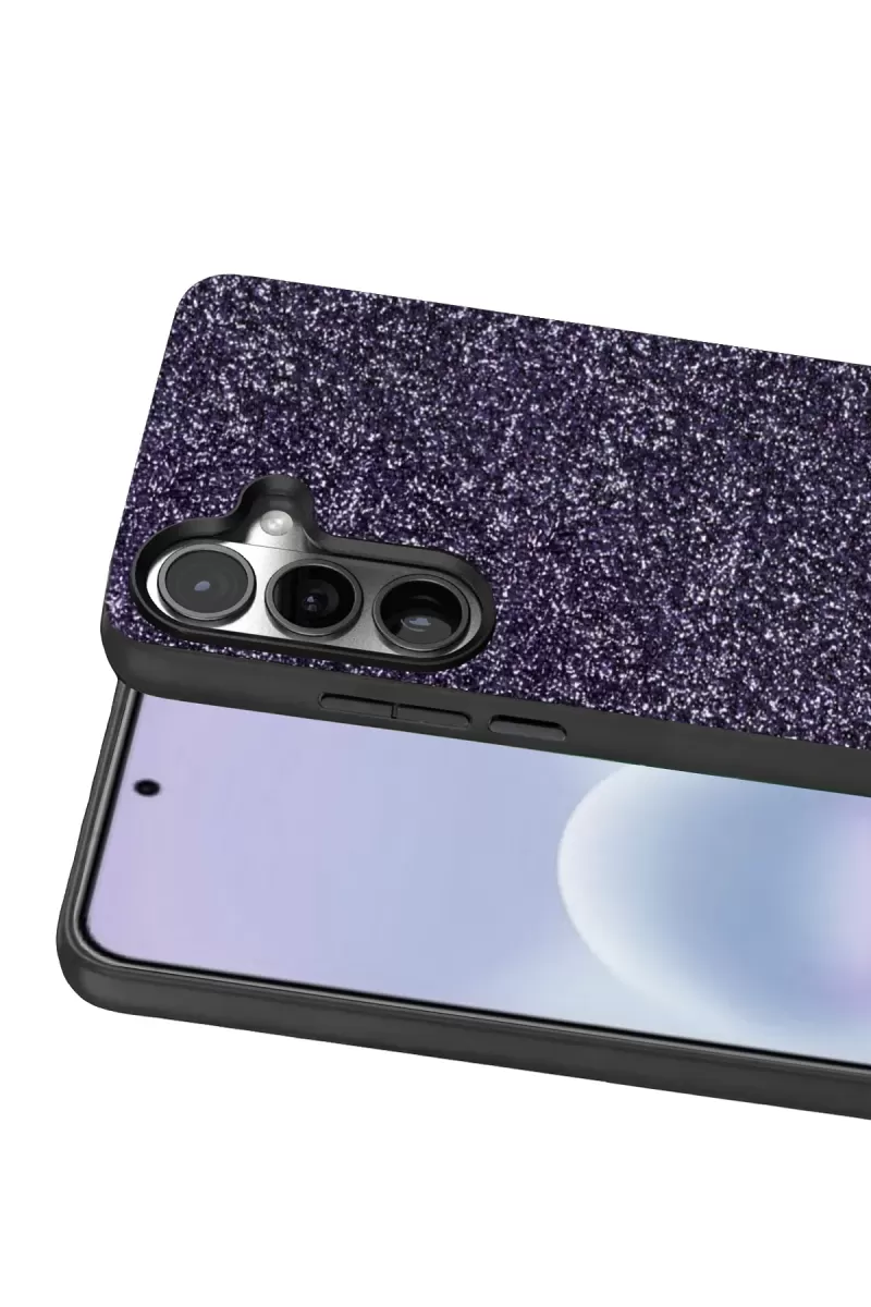 Onegif Samsung Galaxy A37 5G Bright Simli Kapak - Derin Mor