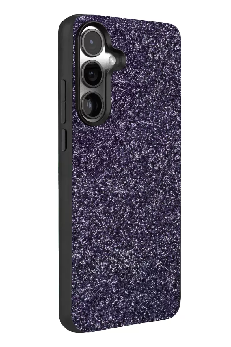 Onegif Samsung Galaxy A37 5G Bright Simli Kapak - Derin Mor