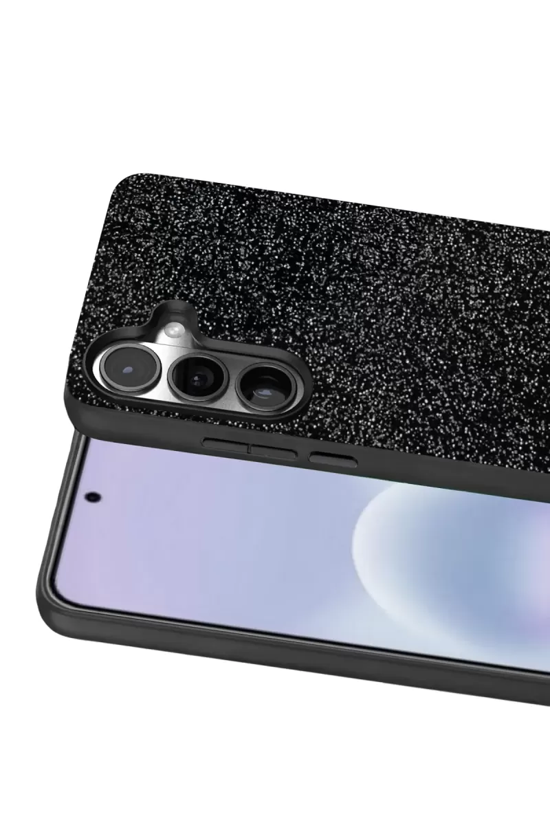 Onegif Samsung Galaxy A37 5G Bright Simli Kapak - Siyah