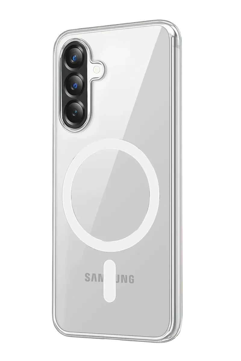 Newface Samsung Galaxy A57 5G Combo Sert Şeffaf Magsafe Kapak - Şeffaf