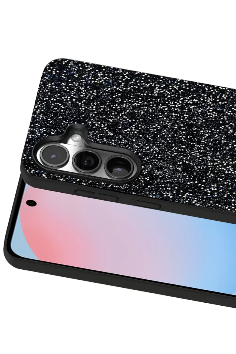 Onegif Samsung Galaxy S24 Bright Simli Kapak - Siyah