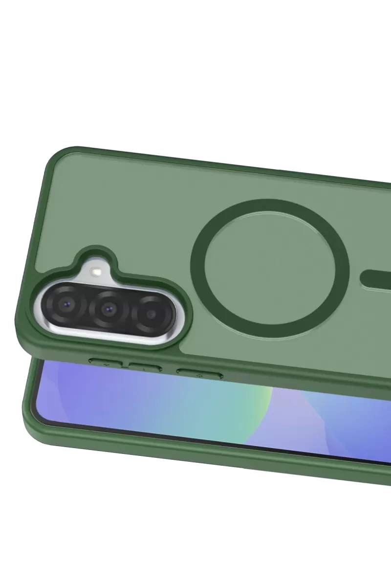 Joko Samsung Galaxy A57 5G Jota Magsafe Kapak - Koyu Yeşil