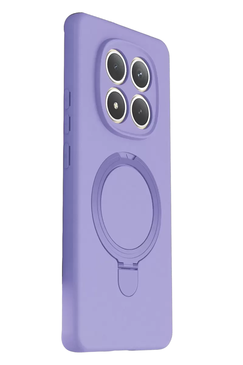 Newface Xiaomi Redmi Note 15 Pro 4G Regal Magsafe Standlı Kapak - Lila