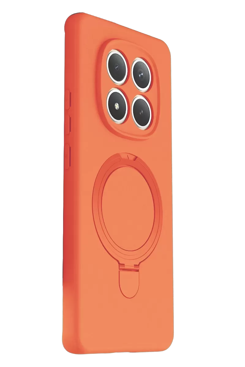 Newface Xiaomi Redmi Note 15 Pro 4G Regal Magsafe Standlı Kapak - Turuncu