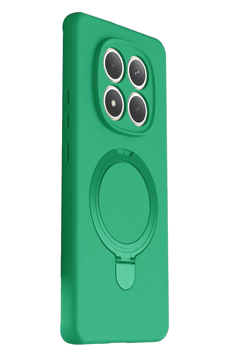 Newface Xiaomi Redmi Note 15 Pro 4G Regal Magsafe Standlı Kapak - Yeşil