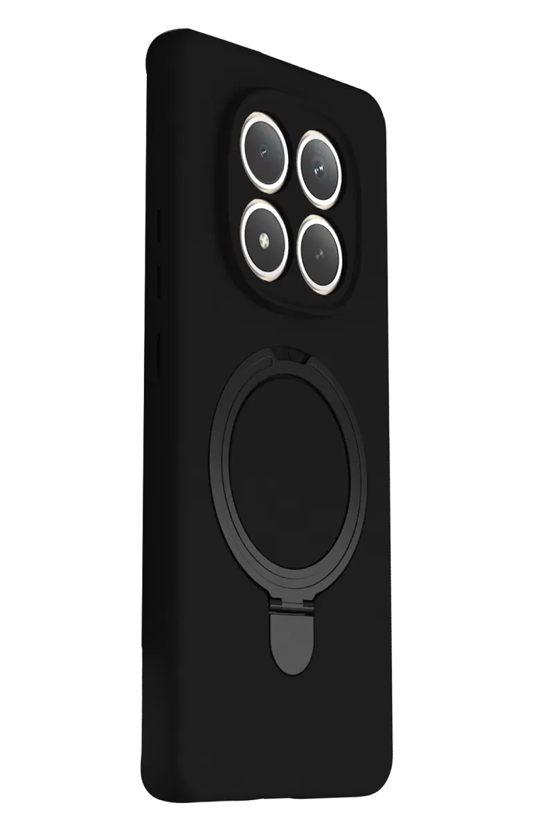Newface Xiaomi Redmi Note 15 4G Regal Magsafe Standlı Kapak - Siyah