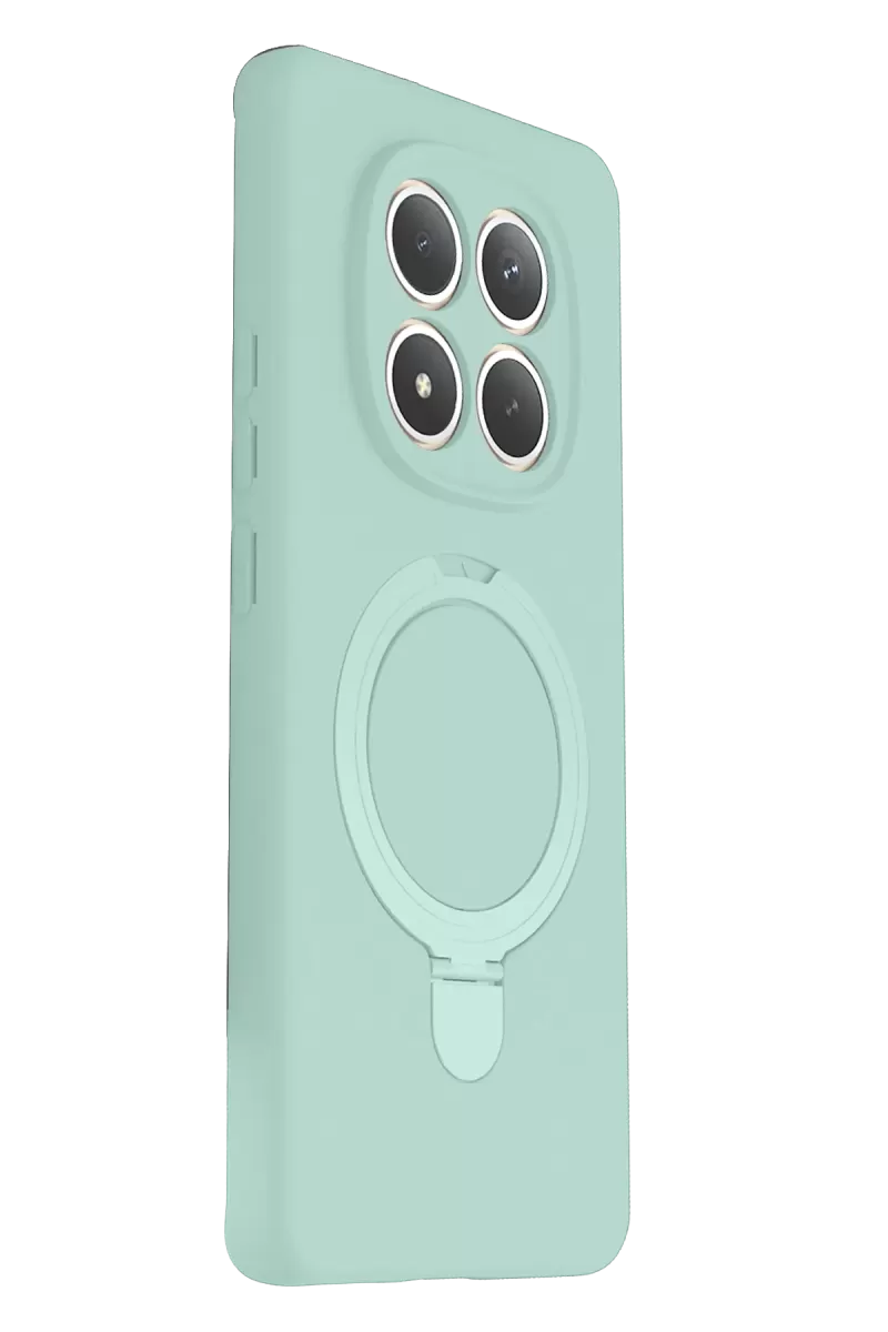 Newface Xiaomi Redmi Note 15 4G Regal Magsafe Standlı Kapak - Su Yeşili