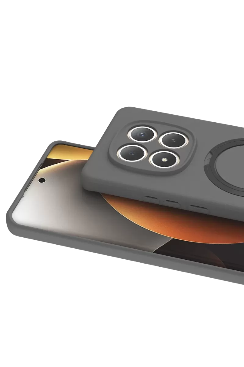 Newface Xiaomi Redmi Note 15 4G Regal Magsafe Standlı Kapak - Titan Gri