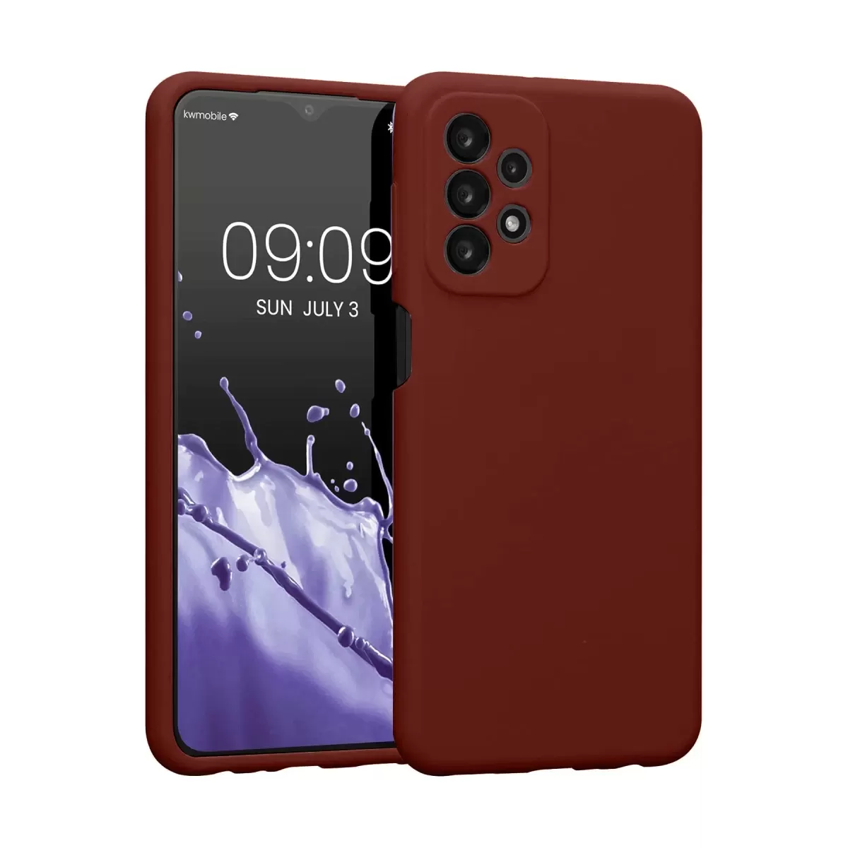 Newface Samsung Galaxy A23 4G Kılıf First Silikon - Bordo