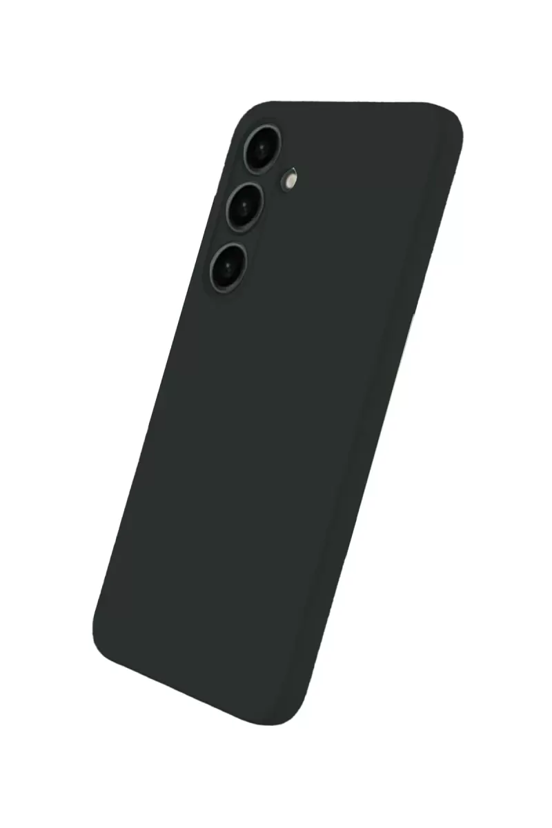 Newface Samsung Galaxy S25 Plus Kılıf Nano içi Kadife Silikon - Siyah