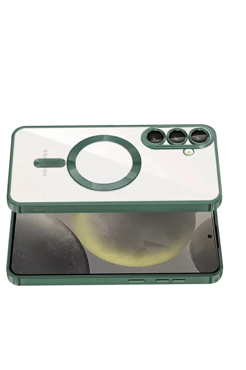 Newface Samsung Galaxy A57 5G Kross Magneticsafe Kapak - Koyu Yeşil
