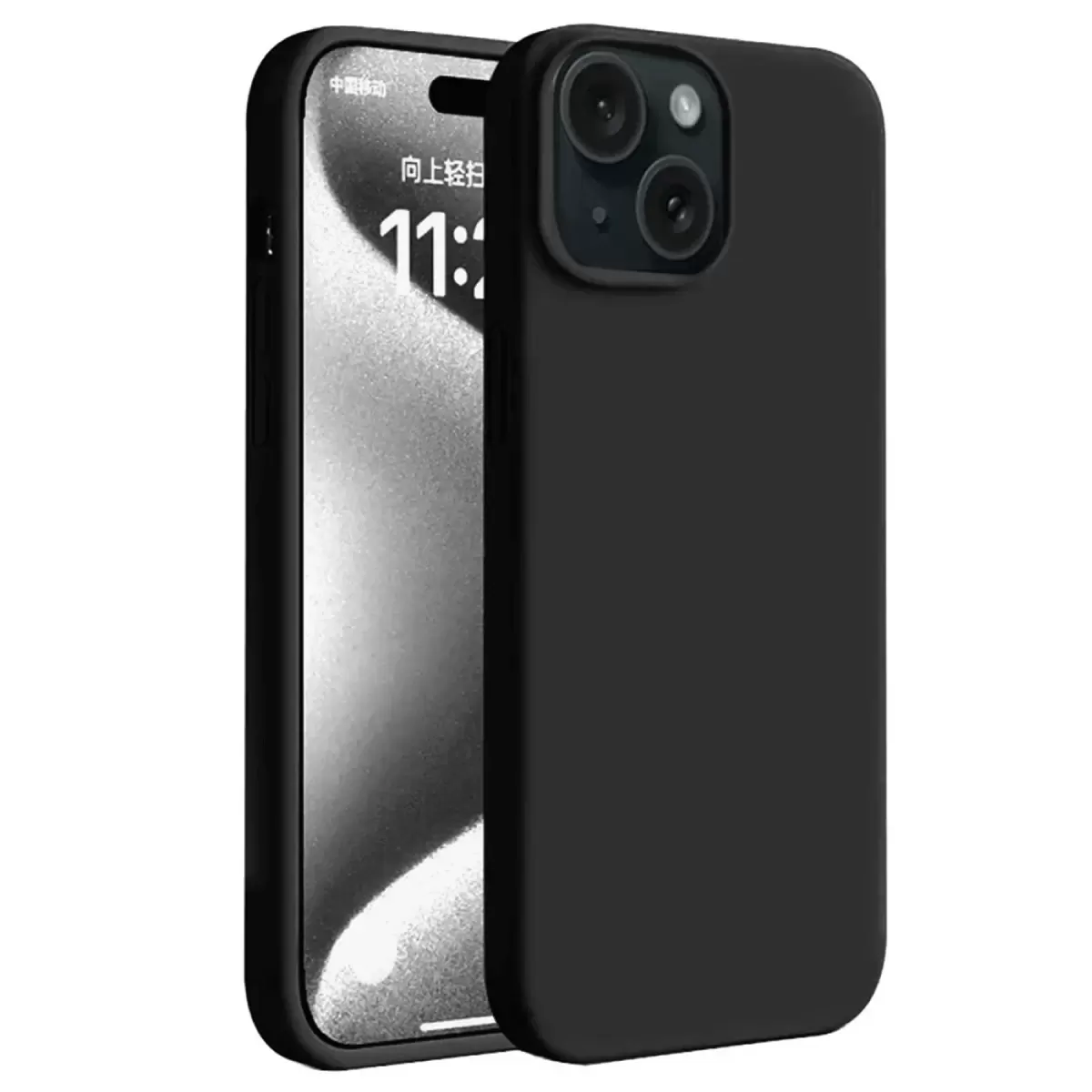 Newface Apple iPhone 15 Kılıf First Silikon - Siyah