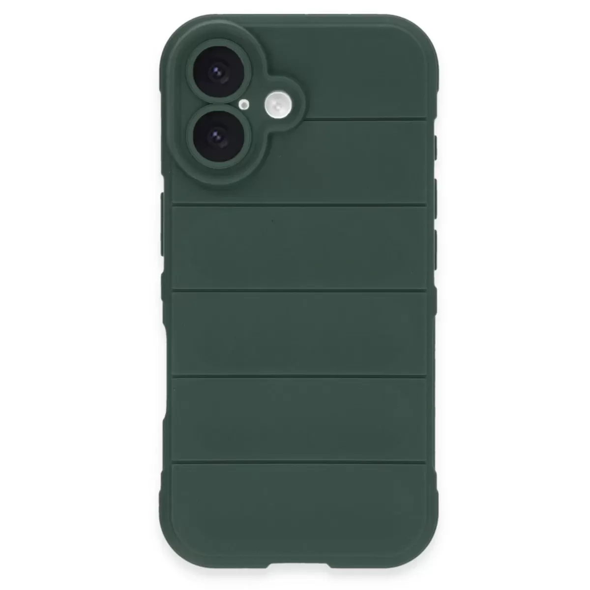 Newface Apple iPhone 16 Kılıf Optimum Silikon - Koyu Yeşil