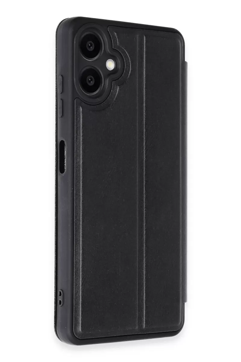 Newface Samsung Galaxy A06 Kılıf Flip Cover - Siyah