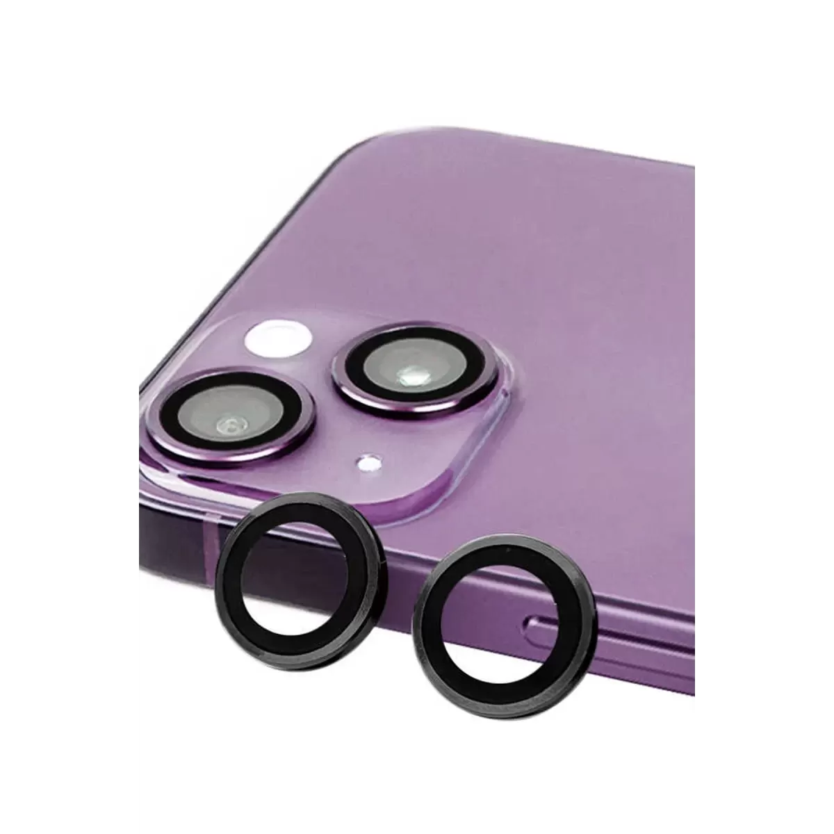 Newface Apple iPhone 14 Raze Metal Kamera Lens - Siyah