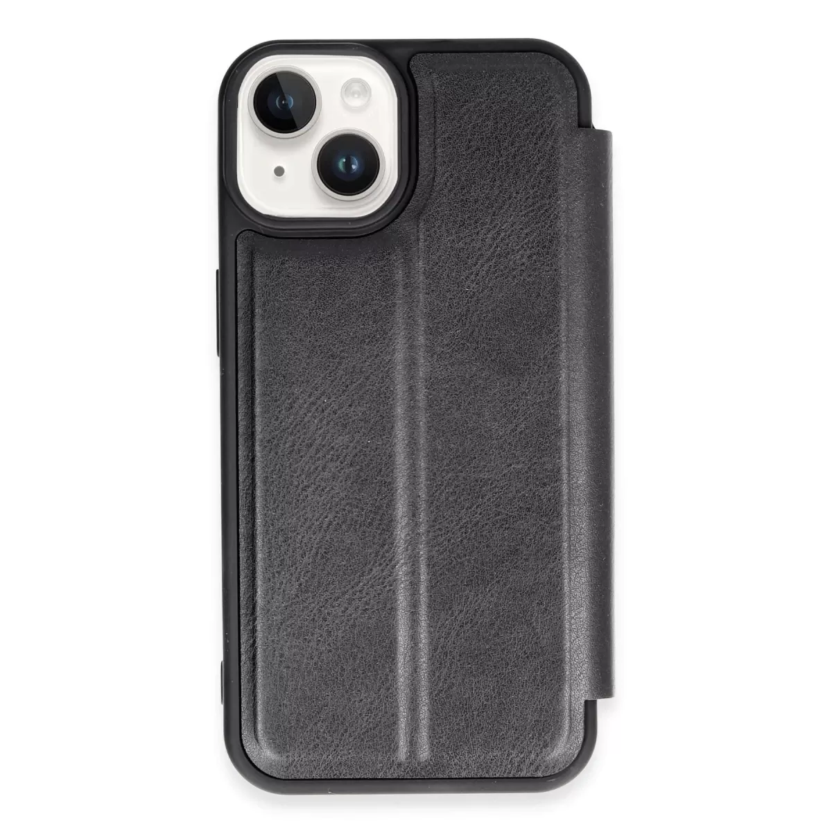 Newface Apple iPhone 14 Kılıf Flip Cover - Siyah