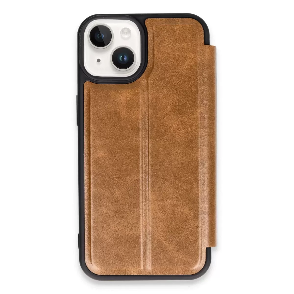 Newface Apple iPhone 14 Kılıf Flip Cover - Taba
