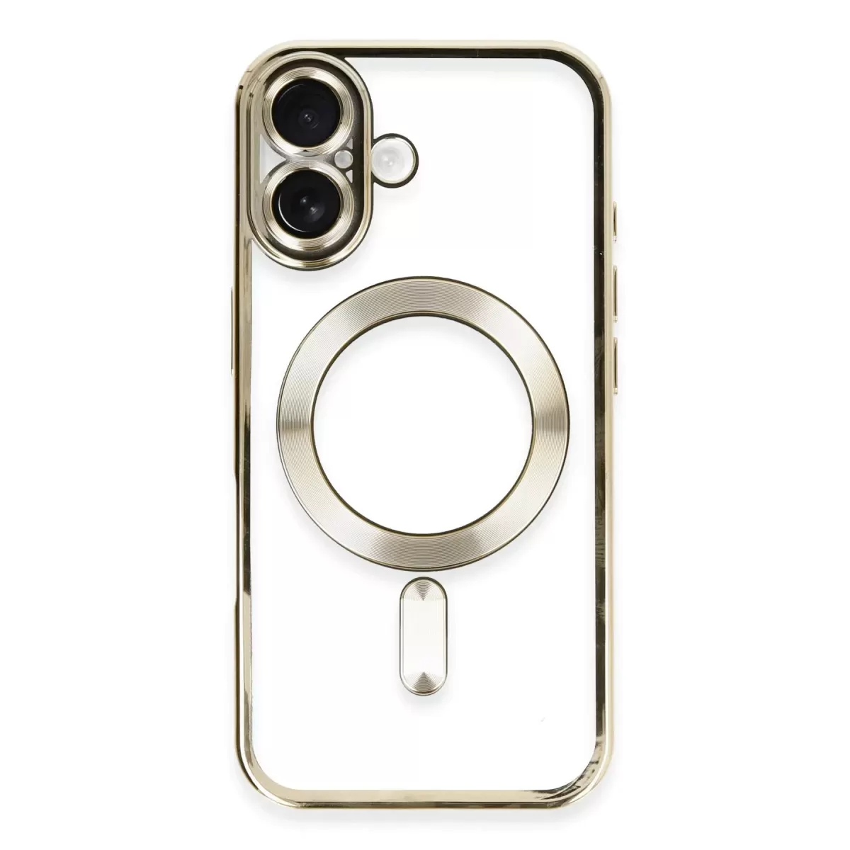Newface Apple iPhone 16 Kılıf Kross Magneticsafe Kapak - Gold