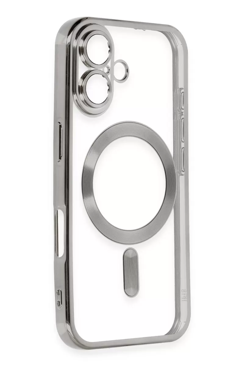 Newface Apple iPhone 16 Kılıf Kross Magneticsafe Kapak - Titan Gri