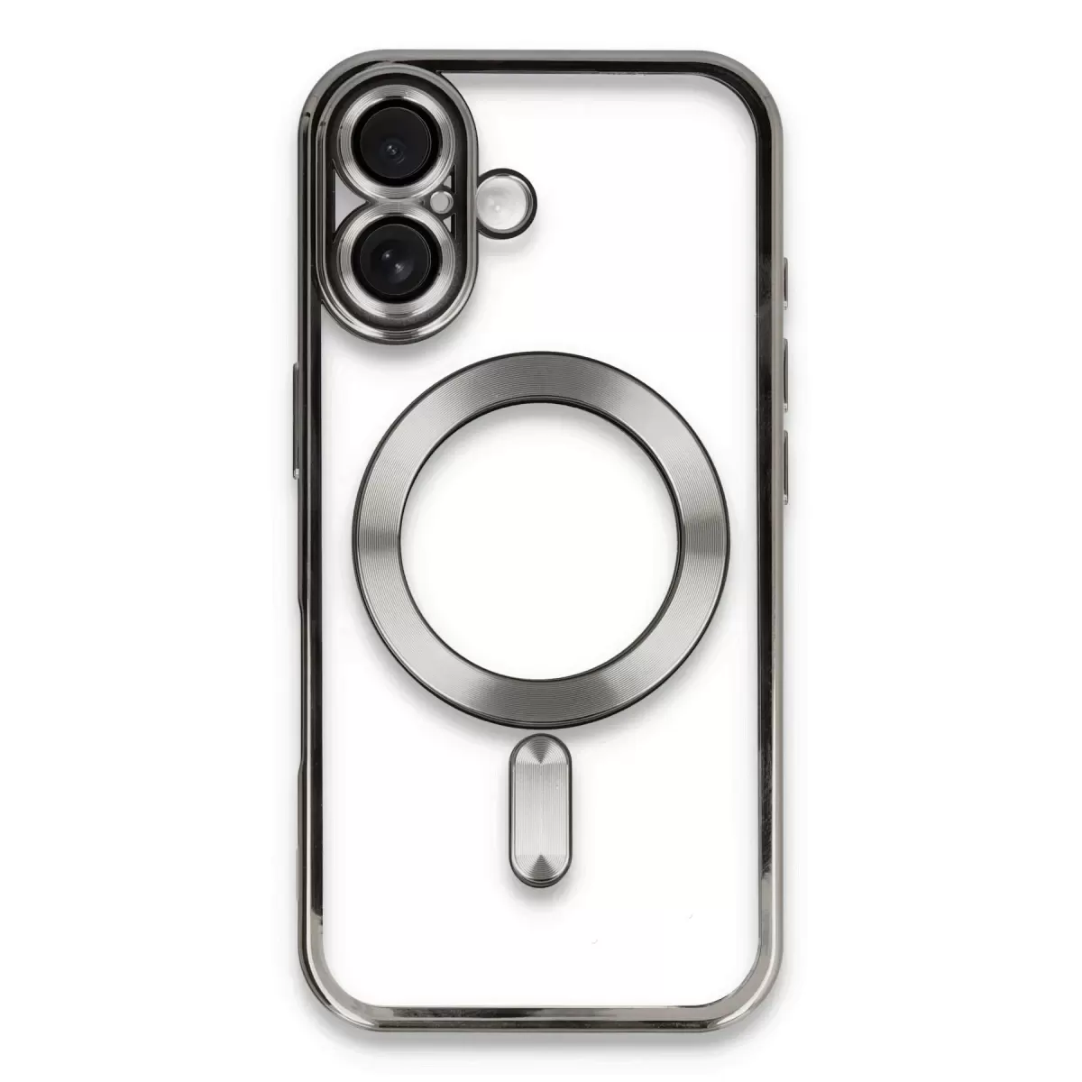 Newface Apple iPhone 16 Kılıf Kross Magneticsafe Kapak - Titan Gri