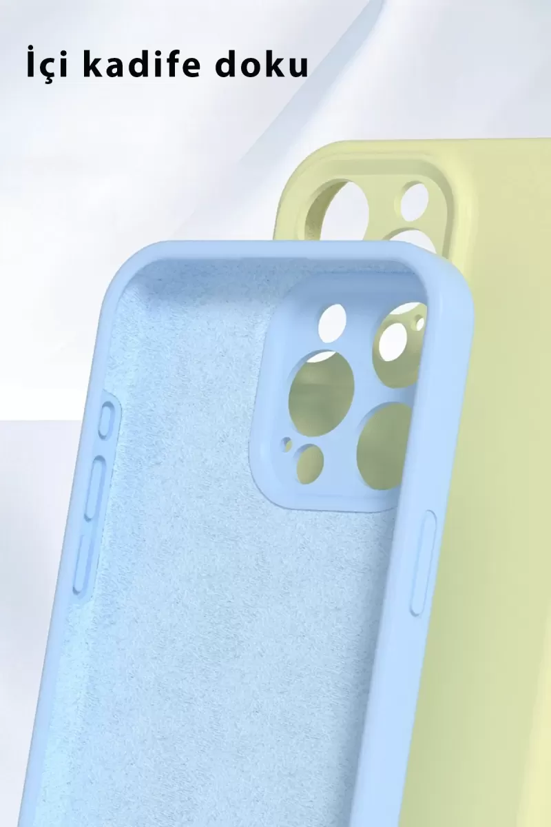 Newface Apple iPhone 16 Pro Kılıf Nano içi Kadife Silikon - Lila
