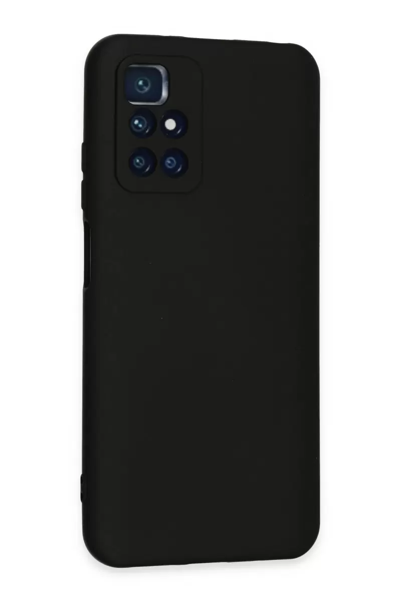 Newface Xiaomi Redmi 10 2022 Kılıf Nano içi Kadife Silikon - Siyah