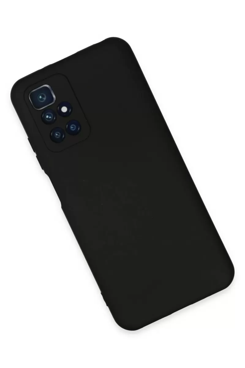 Newface Xiaomi Redmi 10 2022 Kılıf Nano içi Kadife Silikon - Siyah