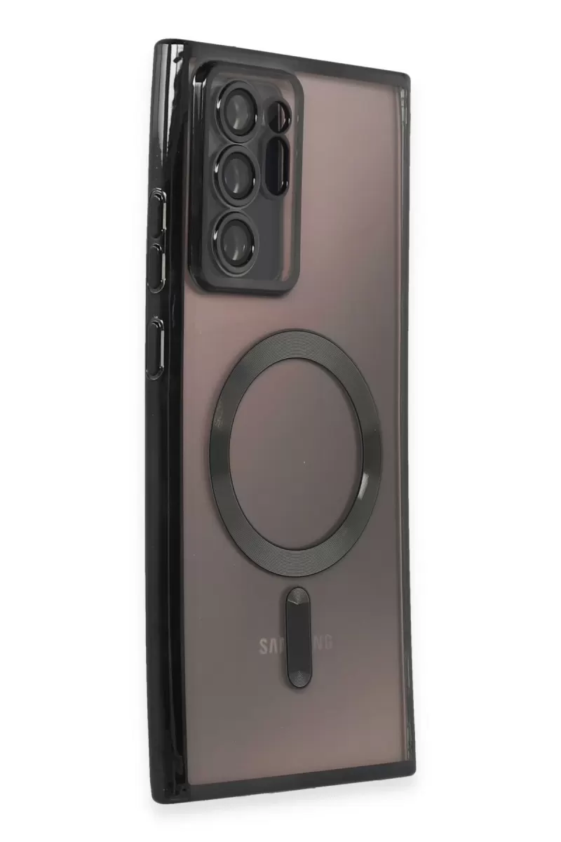 Newface Samsung Galaxy Note 20 Ultra Kılıf Kross Magneticsafe Kapak - Siyah