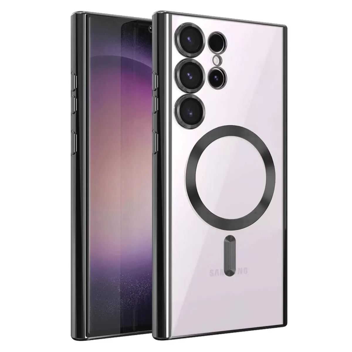 Newface Samsung Galaxy S25 Ultra Kılıf Kross Magneticsafe Kapak - Siyah