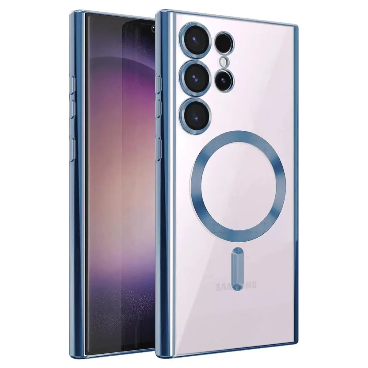 Newface Samsung Galaxy S25 Ultra Kılıf Kross Magneticsafe Kapak - Sierra Blue