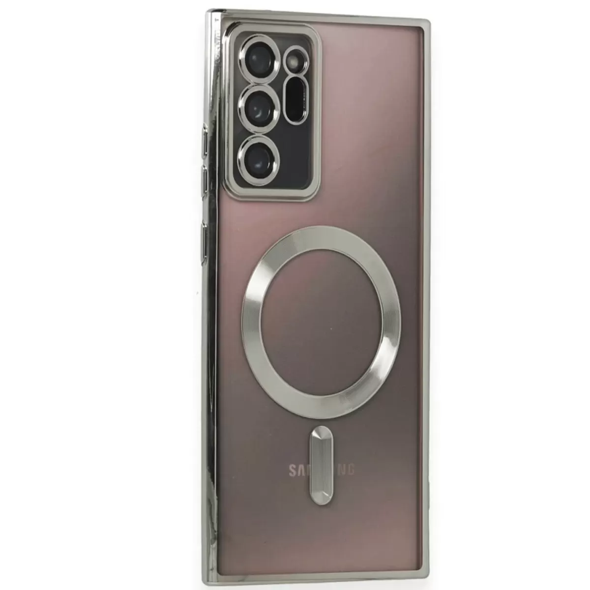 Newface Samsung Galaxy Note 20 Ultra Kılıf Kross Magneticsafe Kapak - Titan Gri
