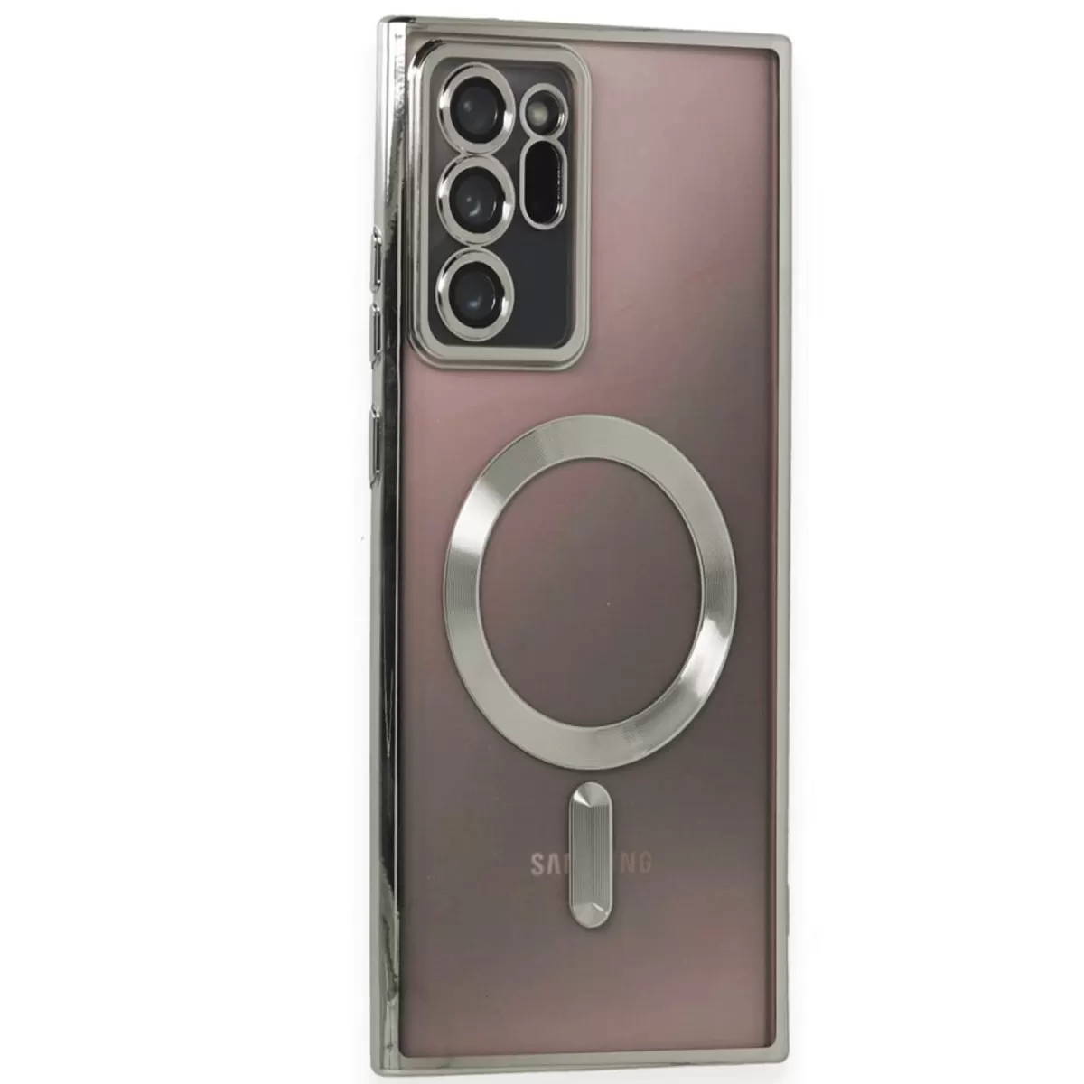 Newface Samsung Galaxy Note 20 Ultra Kılıf Kross Magneticsafe Kapak - Titan Gri
