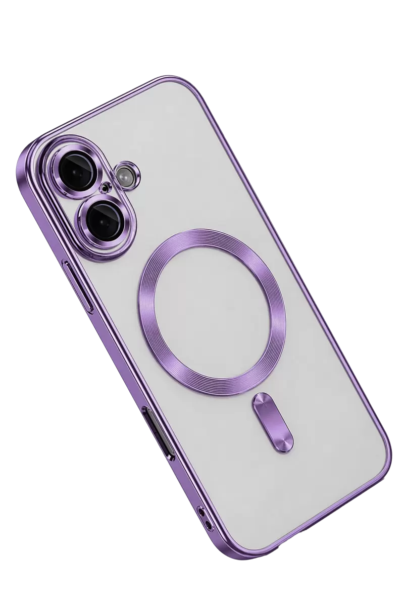 Newface Apple iPhone 16 Kılıf Kross Magneticsafe Kapak - Mor