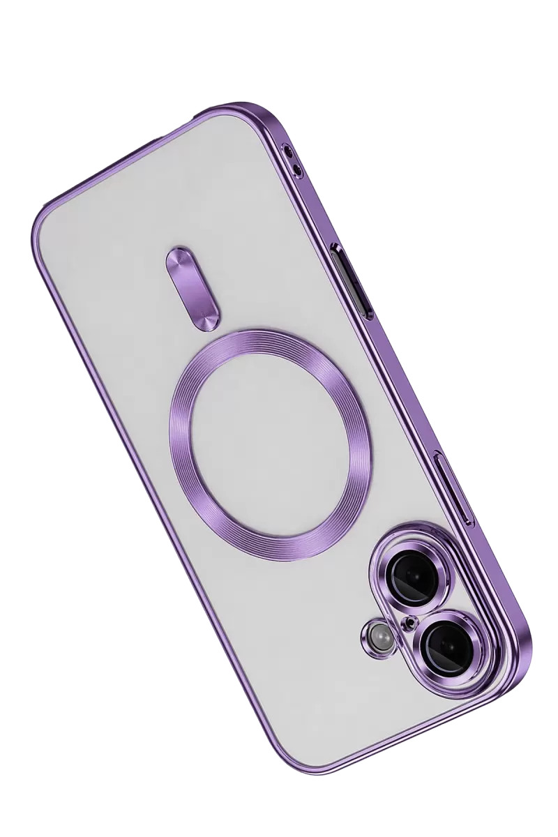 Newface Apple iPhone 16 Kılıf Kross Magneticsafe Kapak - Mor