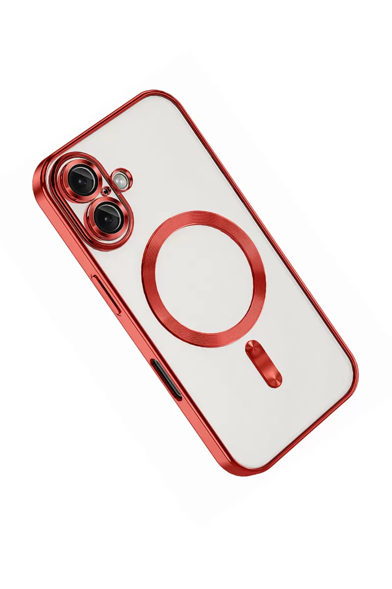 Newface Apple iPhone 16 Kılıf Kross Magneticsafe Kapak - Kırmızı