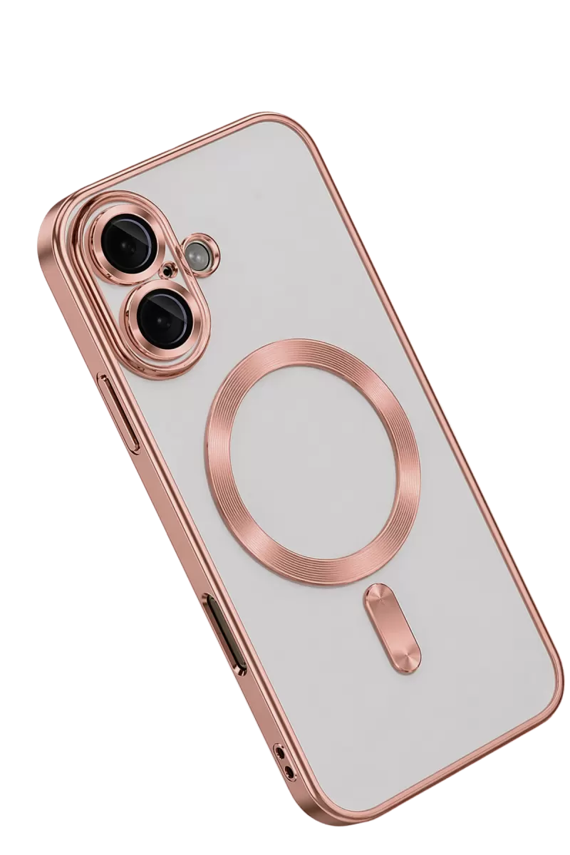 Newface Apple iPhone 16 Kılıf Kross Magneticsafe Kapak - Rose