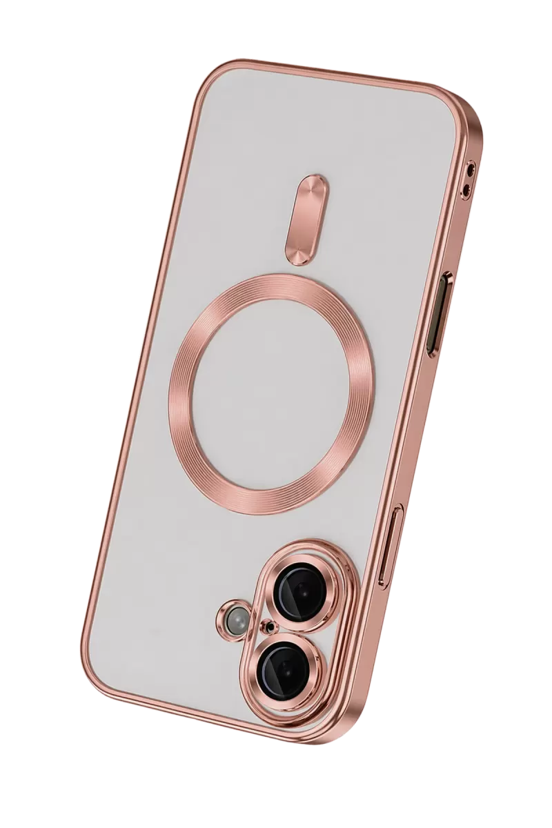 Newface Apple iPhone 16 Kılıf Kross Magneticsafe Kapak - Rose
