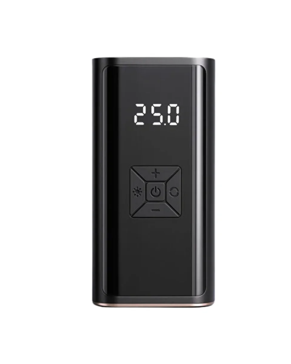 Kablosuz Lastik Şişirme Kompresörü Dijital Ekranlı Powerbank Özellikli Hava Pompası