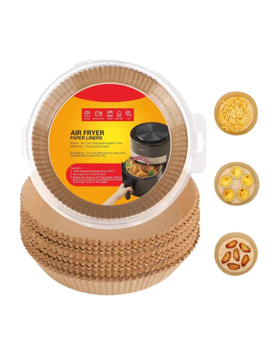 Airfryer Pişirme Kağıdı 100 Lü Yapışmaz Yağ Geçirmez Kağıt