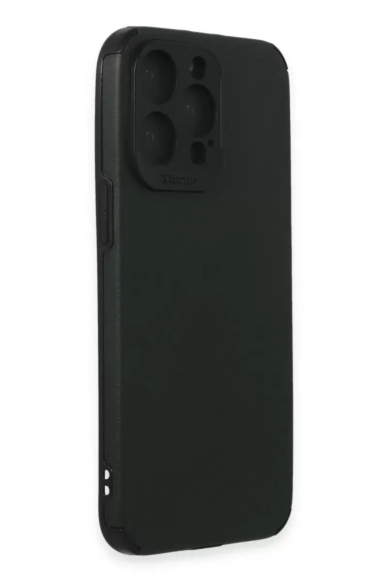 Newface Apple iPhone 15 Pro Max Kılıf Loop Deri Silikon - Yeşil